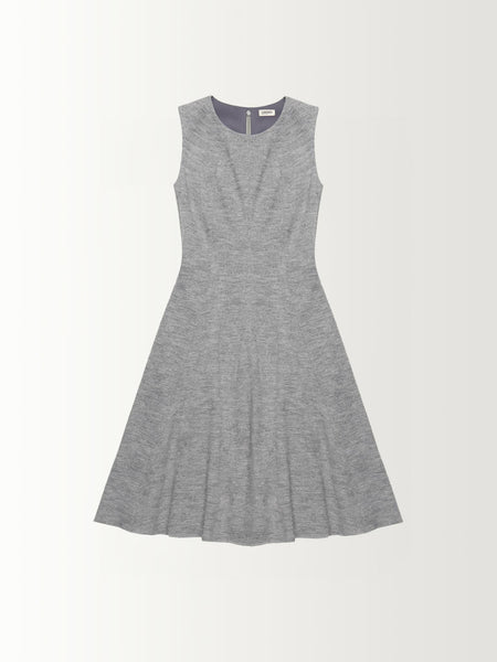 SLEEVELESS SEAMED DRESS