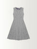 SLEEVELESS SEAMED DRESS
