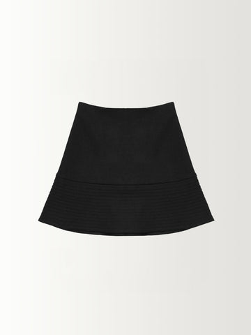 BOTTOM STITCHED SKIRT