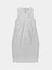 DRAPE FRONT SLEEVELESS DRESS