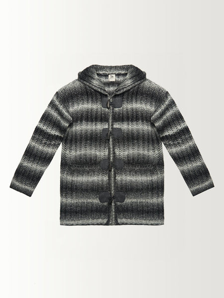 TOGGLE & PATCH HOODED SWEATER