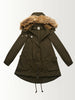 PARKA WITH FAUX FUR HOOD