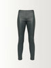 SEAMED LEATHER LEGGING