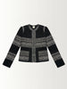 SHORT JACKET w/ TRIBAL STRIPE