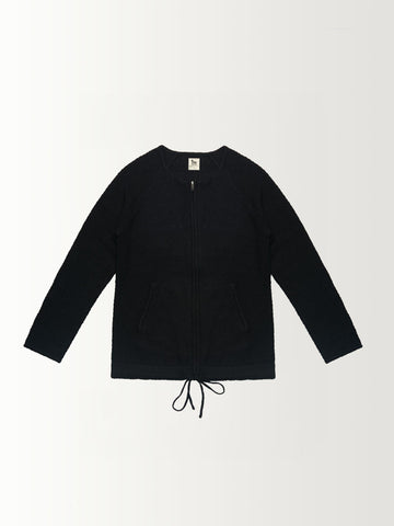 3/4 SLEEVE ZIP FRONT JACKET