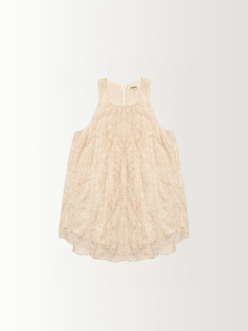 SLEEVELESS SHIRRED BLOUSE