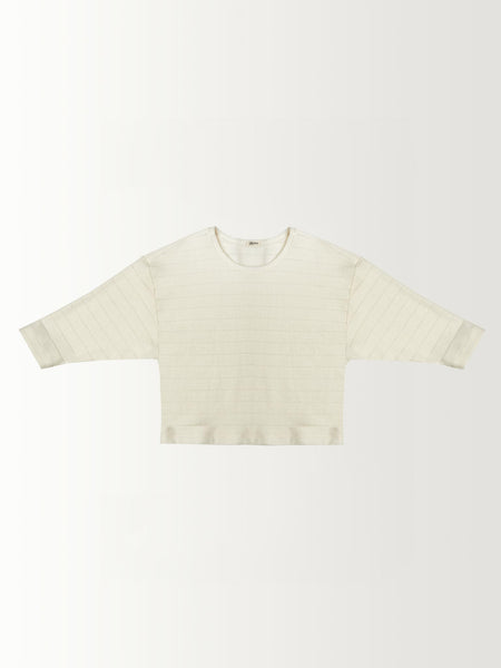 STRIPE COCOON SLEEVE PULLOVER