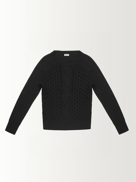 L/S SWEATER W/ BRAID
