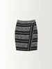 TRIBAL STRIPE WRAP SKIRT