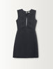 TRIANGLE CUT OUT TRAPEZE MINI DRESS