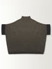 MOCK NECK ROLLED SLEEVE DOLMAN