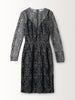 L/S LACE DRESS W/ SLIP