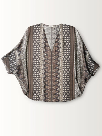 V NECK HALF DOLMAN