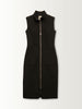 SLEEVELESS ZIP FRONT DRESS