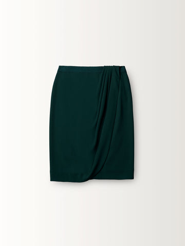 DRAPE FRONT SKIRT
