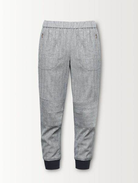 KNEE PATCH PANT W/ ZIPPER POCKETS
