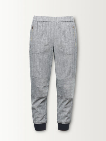 KNEE PATCH PANT W/ ZIPPER POCKETS